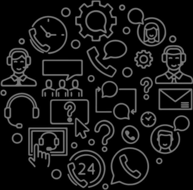 Ilustração de atendimento